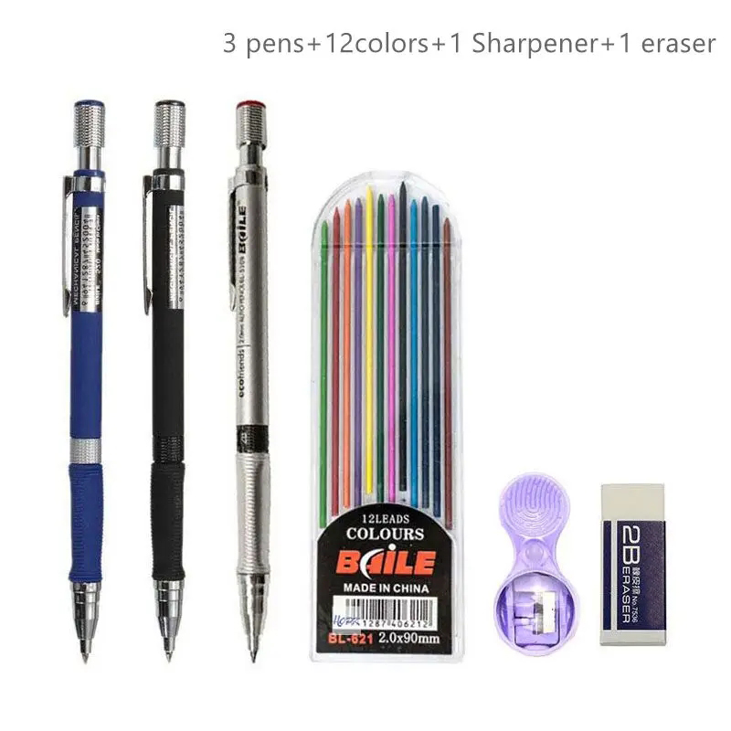 Staedtler Pencil Lumocolor - Ensemble de crayons mécaniques automatiques 2B,