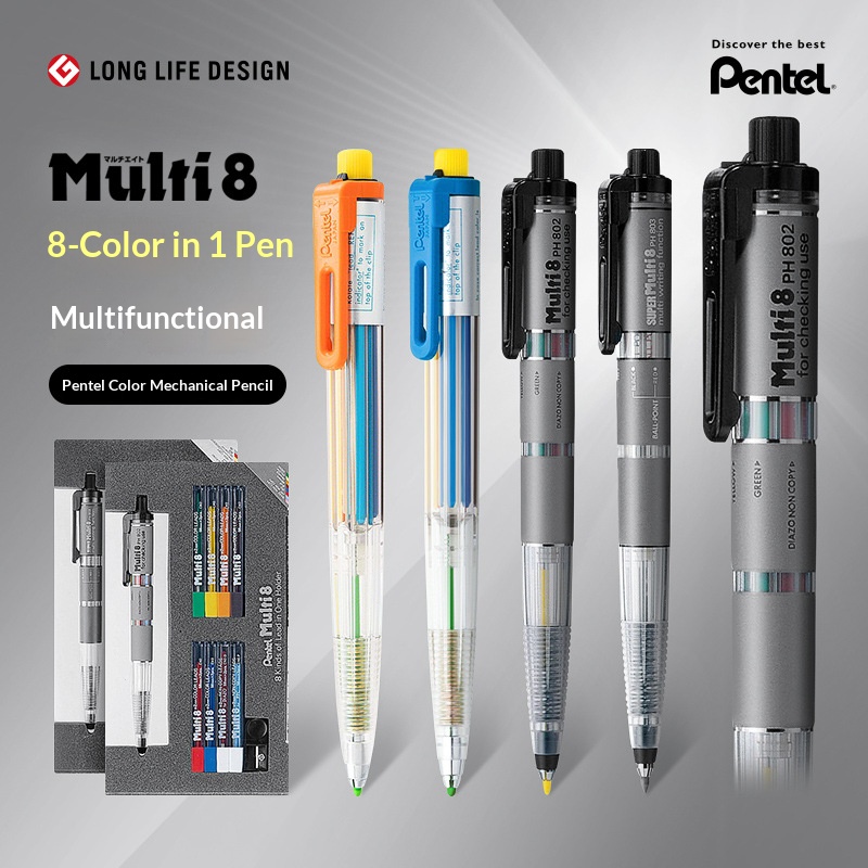 Staedtler Pencil Lumocolor - Crayon mécanique multifonctionnel Pentel Multi 8,