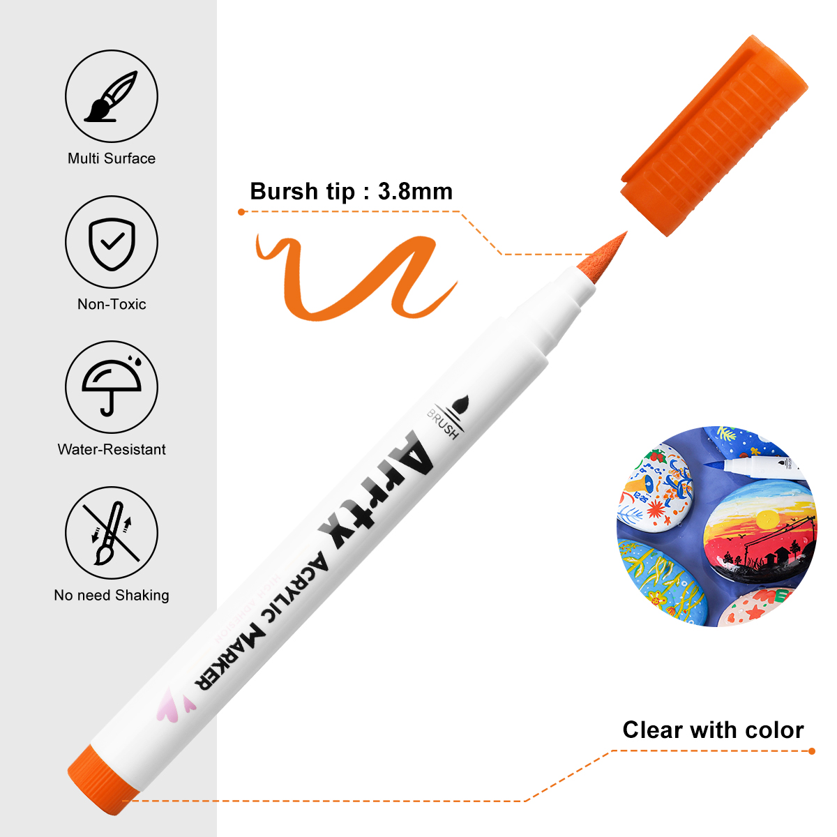 Arrtx 30 couleurs acrylique Ma - Correction Pen Fine avis et prix