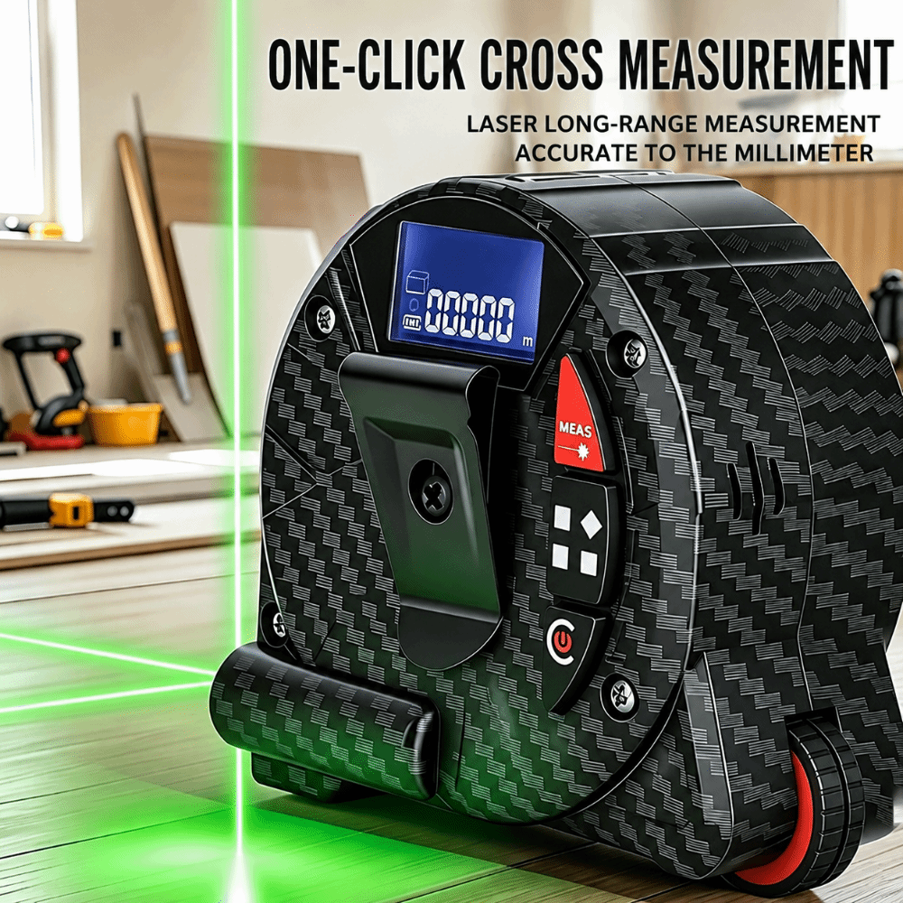 Mètre Ruban Laser 3-en-1 de 5  - Tape Dispenser Weighted avis et prix